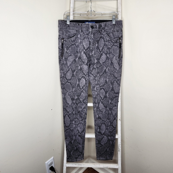 Democracy size 6 "AB"solution side zip python print jegging - Picture 1 of 8